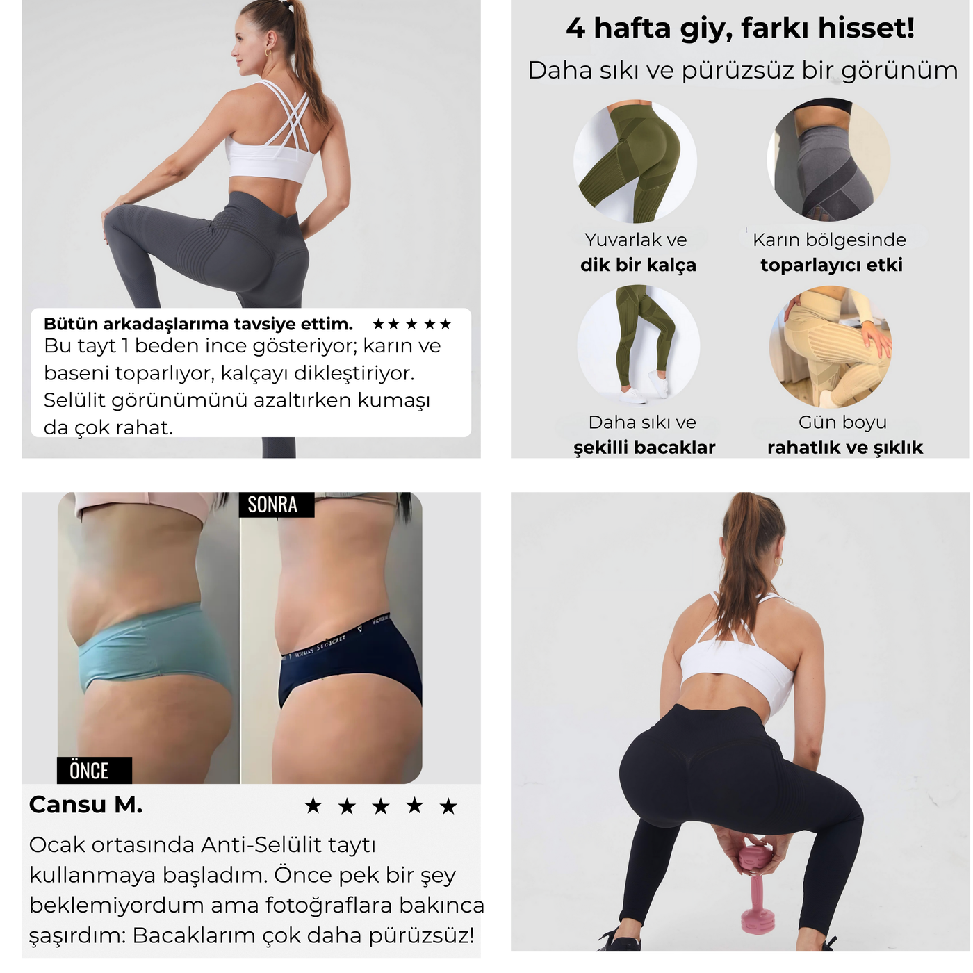 Snocka Premium Şekillendirici - Selülit Giderici Tayt